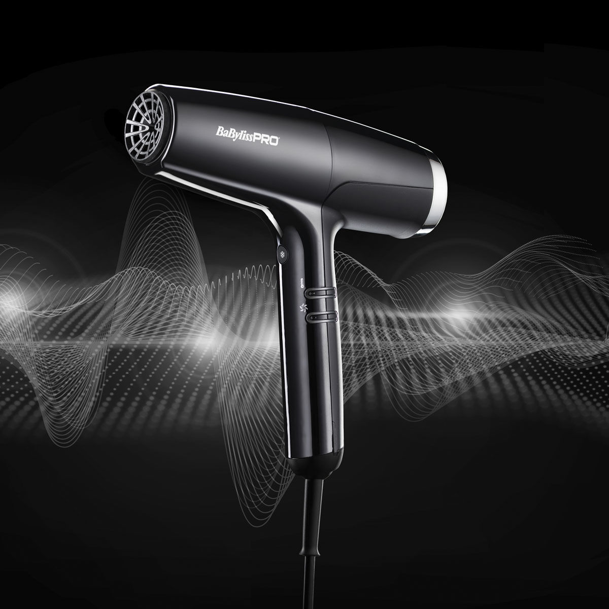 BaBylissPRO FALCO Advanced professional high-speed digital hair dryer on dark background